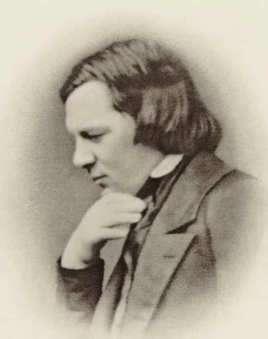 Framed Print : Portrait of the Composer Robert Schumann (1810-1856). Creator: Photo studio J. Ganz, Bruxelles Framed Print : Portrait of the Composer Robert Schumann (1810-1856). Creator: Photo studio J. Ganz, Bruxelles