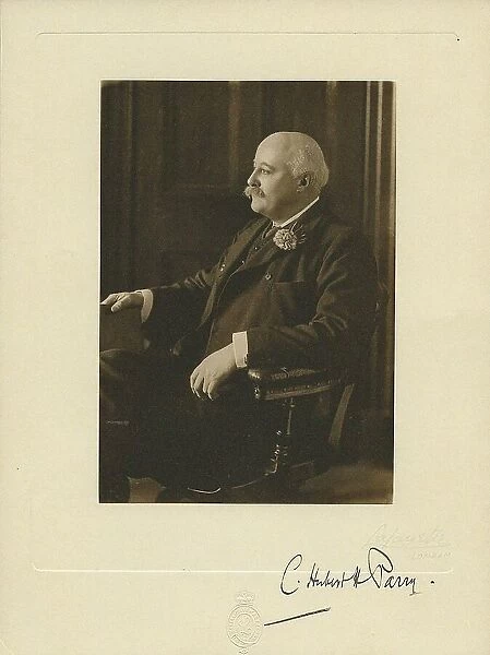 Portrait of the Composer Sir Charles Hubert Hastings Parry (1848-1918). Creator: Photo studio Lafayette, London