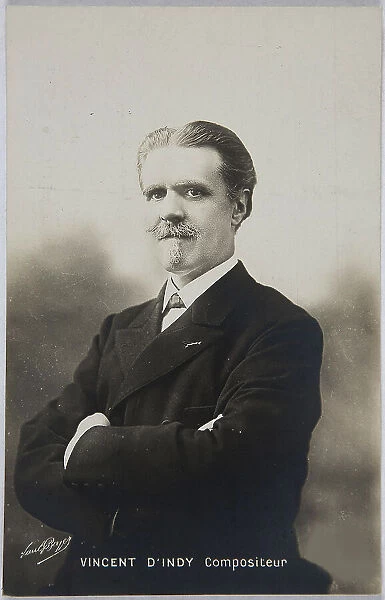 Portrait of the composer Vincent d'Indy (1851-1931), ca 1904-1906. Creator: Boyer, Paul (1861-1908)