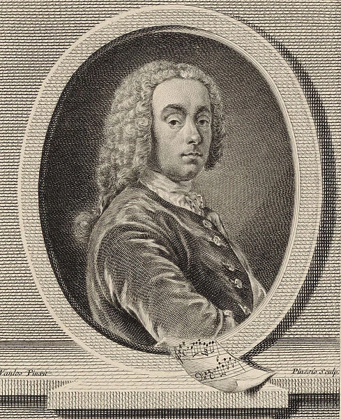 Portrait of the composer and violinist Jean-Pierre Guignon (1702-1774), 1755