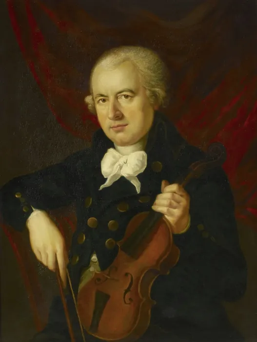 Framed Print : Portrait of the composer Wilhelm Cramer (1746-1799). Creator: Hickel, Anton (1745-1798) Framed Print : Portrait of the composer Wilhelm Cramer (1746-1799). Creator: Hickel, Anton (1745-1798)