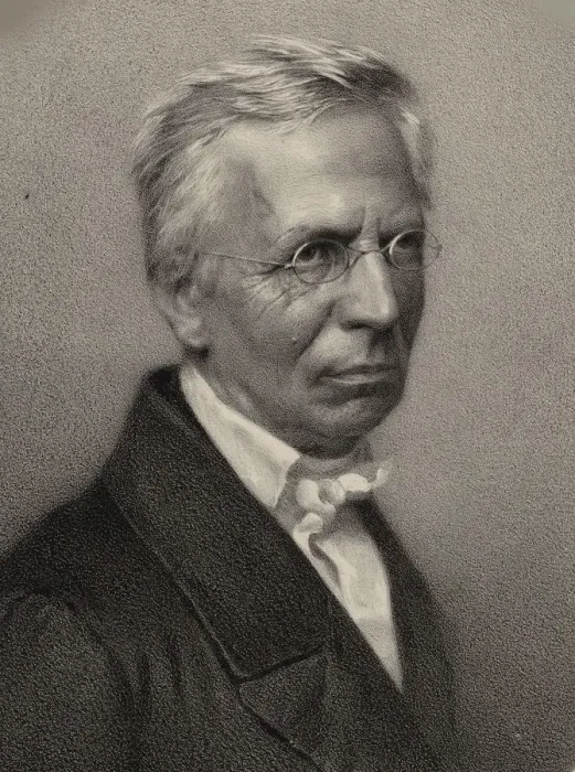 Framed Print : Portrait of the composert and organist Eduard Grell (1800-1886), 1865 Framed Print : Portrait of the composert and organist Eduard Grell (1800-1886), 1865