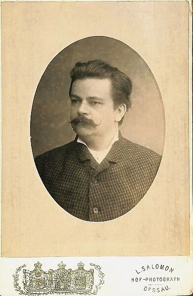 Portrait of the conductor and composer August Klughardt (1847-1902), c. 1890. Creator: Photo studio L. Salomon, Dessau