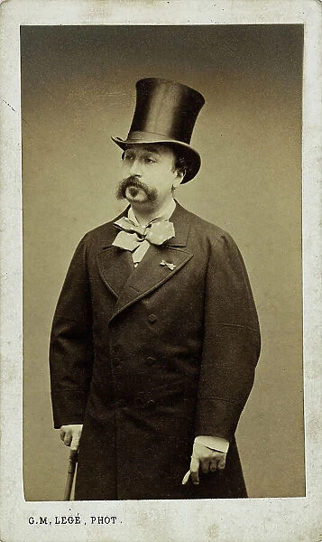 Portrait of the conductor and composer Eduard de Hartog (1826-1909). Creator: Legé, Georges-Mathurin (active 1860-1880)