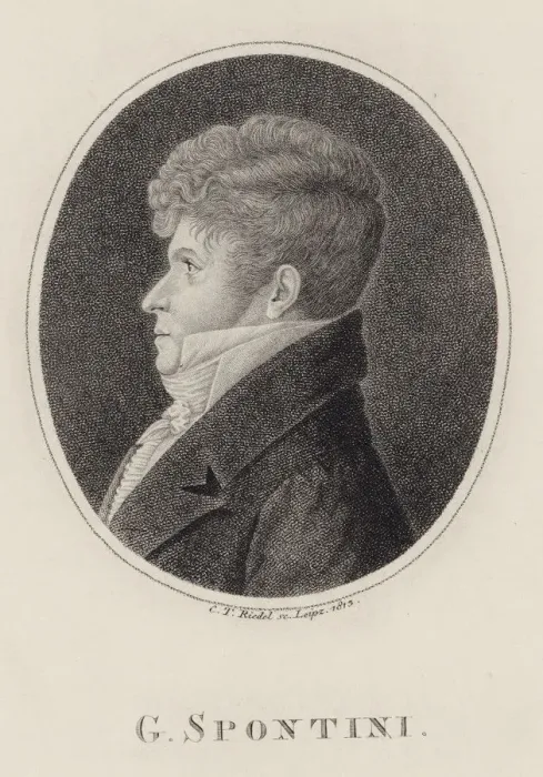 Framed Print : Portrait of the conductor and composer Gaspare Spontini (1774-1851), 1813. Creator: Riedel Framed Print : Portrait of the conductor and composer Gaspare Spontini (1774-1851), 1813. Creator: Riedel