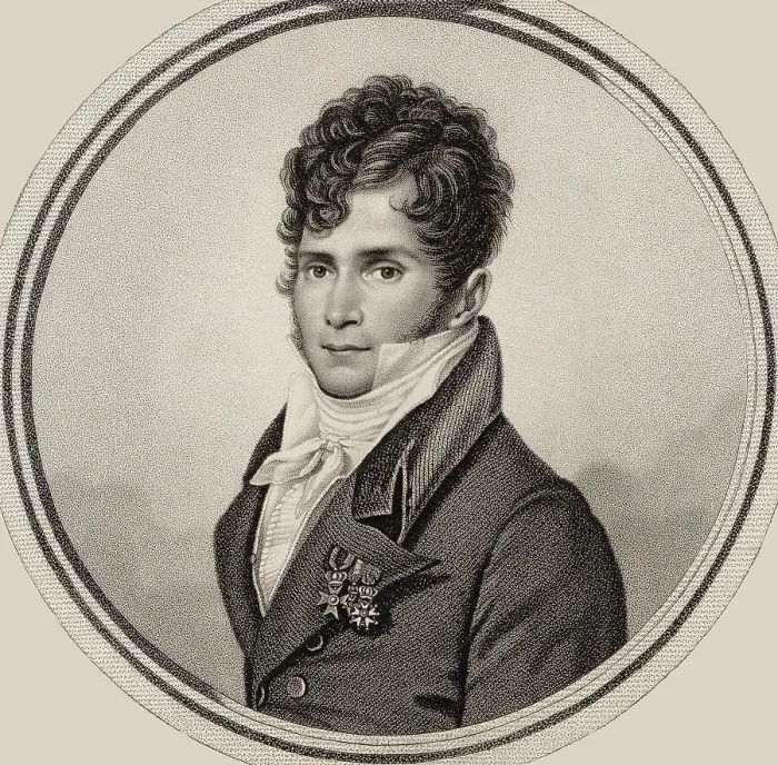 Framed Print : Portrait of the conductor and composer Gaspare Spontini (1774-1851), 1821. Creator: Bourgeois de la Richardière, Antoine-Achille (1777-1838) Framed Print : Portrait of the conductor and composer Gaspare Spontini (1774-1851), 1821. Creator: Bourgeois de la Richardière, Antoine-Achille (1777-1838)