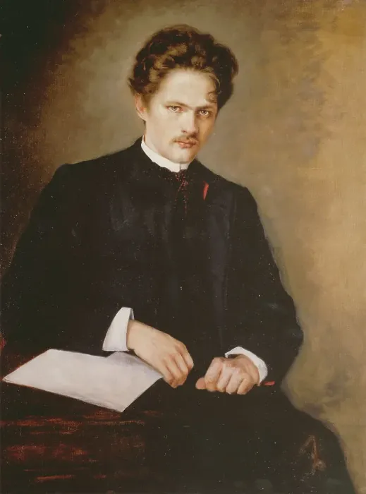Framed Print : Portrait of the conductor and composer Gustav Jenner (1865-1920), c. 1895. Creator: Anonymous