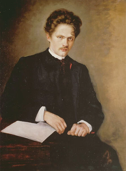 Portrait of the conductor and composer Gustav Jenner (1865-1920), c. 1895. Creator: Anonymous
