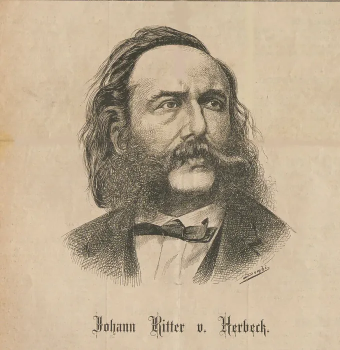 Framed Print : Portrait of the conductor and composer Johann von Herbeck (1831-1877), 1877. Creator: Dombi, A. (active 1870s) Framed Print : Portrait of the conductor and composer Johann von Herbeck (1831-1877), 1877. Creator: Dombi, A. (active 1870s)