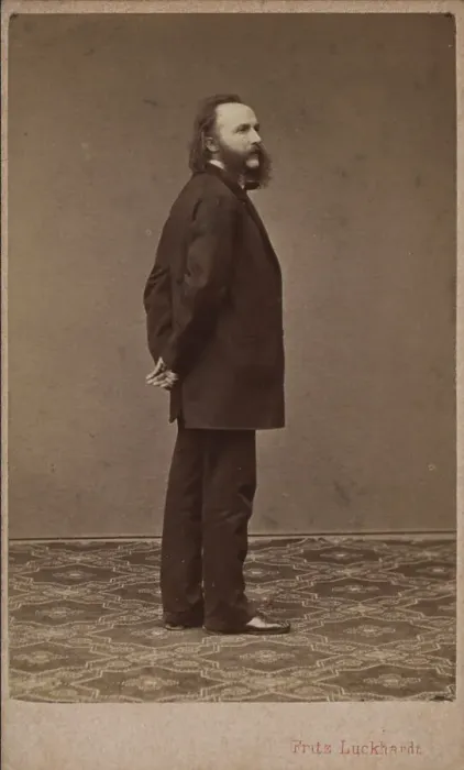 Framed Print : Portrait of the conductor and composer Johann von Herbeck (1831-1877). Creator: Luckhardt, Fritz (1843-1894) Framed Print : Portrait of the conductor and composer Johann von Herbeck (1831-1877). Creator: Luckhardt, Fritz (1843-1894)