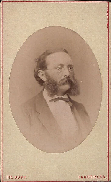 Portrait of the conductor and composer Johann von Herbeck (1831-1877), before 1877. Creator: Photo studio Friedrich Bopp
