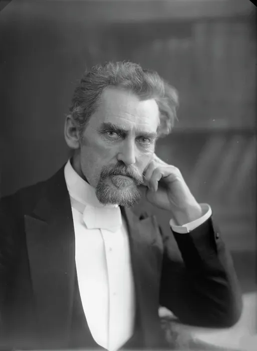 Framed Print : Portrait of the conductor and composer Robert Kajanus (1856-1933). Creator: Photo studio Universal, Helsinki Framed Print : Portrait of the conductor and composer Robert Kajanus (1856-1933). Creator: Photo studio Universal, Helsinki