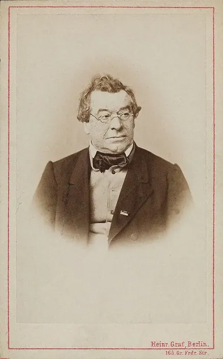 Framed Print : Portrait of the conductor and composer Wilhelm Wieprecht (1802-1872), 1865. Creator: Photo studio Heinrich Graf, Berlin Framed Print : Portrait of the conductor and composer Wilhelm Wieprecht (1802-1872), 1865. Creator: Photo studio Heinrich Graf, Berlin