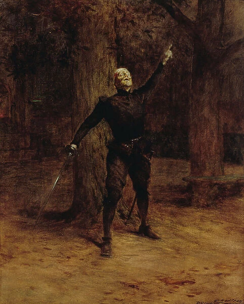 Portrait de Constant Coquelin, dit Coquelin aîné, dans le rôle de Cyrano de Bergerac, 1901. Creator: Theobald Chartran