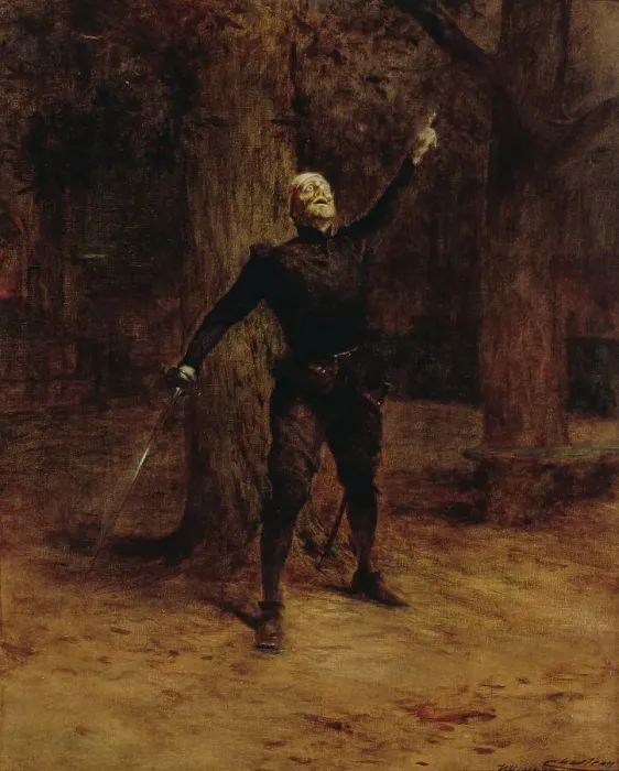 Framed Print : Portrait de Constant Coquelin, dit Coquelin aîné, dans le rôle de Cyrano de Bergerac, 1901. Creator: Theobald Chartran Framed Print : Portrait de Constant Coquelin, dit Coquelin aîné, dans le rôle de Cyrano de Bergerac, 1901. Creator: Theobald Chartran