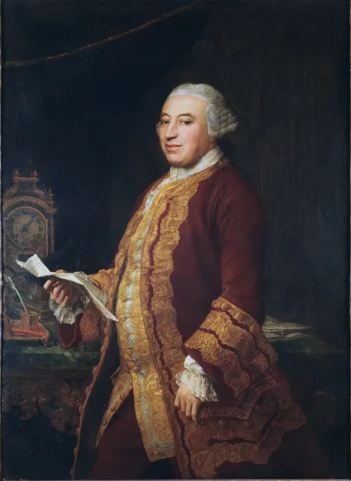 Framed Print : Portrait of Conte Niccolo Soderini, 1765. Creator: Batoni, Pompeo Girolamo (1708-1787) Framed Print : Portrait of Conte Niccolo Soderini, 1765. Creator: Batoni, Pompeo Girolamo (1708-1787)