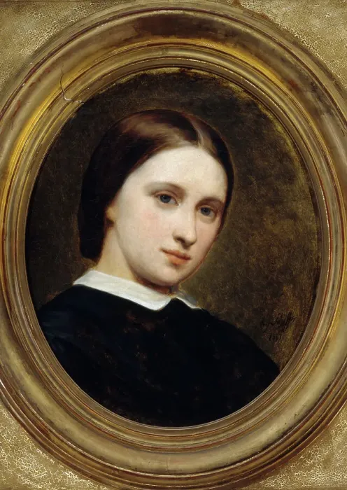 Framed Print : Portrait of Cornelia Renan-Scheffer, 1857. Creator: Ary Scheffer Framed Print : Portrait of Cornelia Renan-Scheffer, 1857. Creator: Ary Scheffer