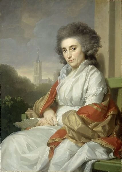 Portrait of Cornelia Rijdenius, Wife of Johannes Lublink II, 1790-1795. Creator: Friedrich Tischbein