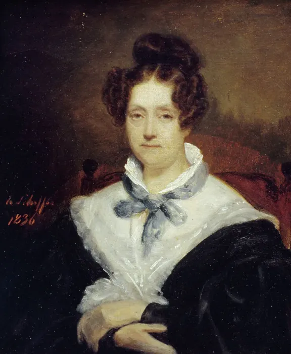 Framed Print : Portrait of Cornelia Scheffer-Lamme, 1836. Creator: Henry Scheffer Framed Print : Portrait of Cornelia Scheffer-Lamme, 1836. Creator: Henry Scheffer