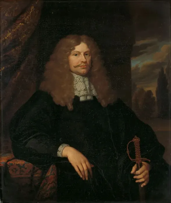 Framed Print : Portrait of Cornelis Backer (1633-81), councillor, alderman, and colonel of the... 1660-1684. Creator: Gaspar Netscher Framed Print : Portrait of Cornelis Backer (1633-81), councillor, alderman, and colonel of the... 1660-1684. Creator: Gaspar Netscher