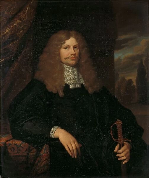 Portrait of Cornelis Backer (1633-81), councillor, alderman, and colonel of the... 1660-1684. Creator: Gaspar Netscher