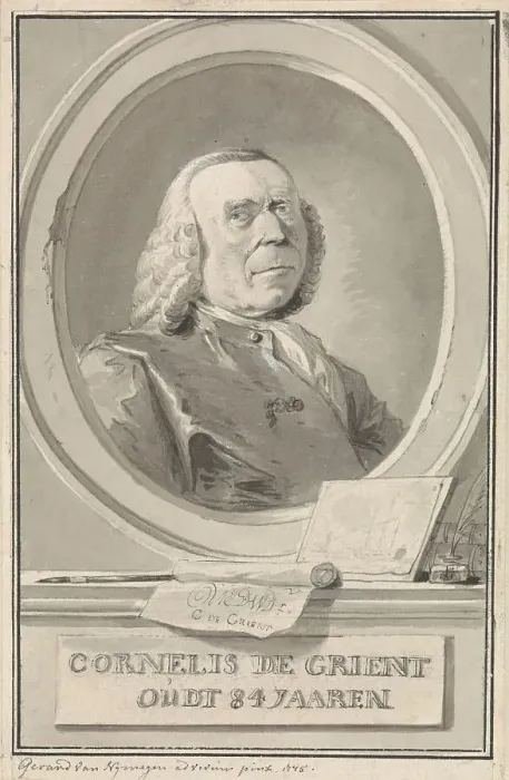 Framed Print : Portrait of Cornelis de Grient, 1775. Creator: Gerard van Nijmegen Framed Print : Portrait of Cornelis de Grient, 1775. Creator: Gerard van Nijmegen