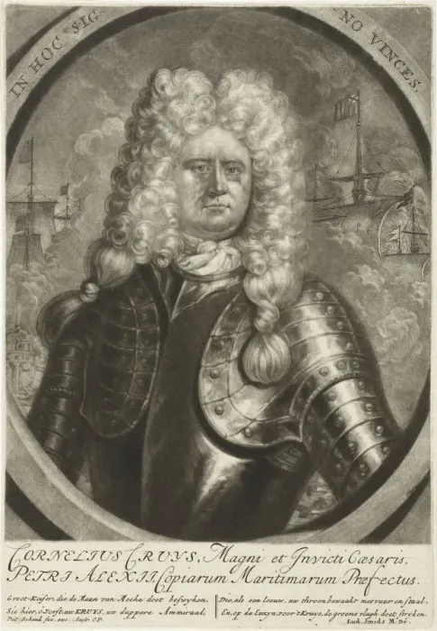 Framed Print : Portrait of Cornelius Cruys (1655-1727), Vice Admiral of the Imperial Russian Navy, c Framed Print : Portrait of Cornelius Cruys (1655-1727), Vice Admiral of the Imperial Russian Navy, c