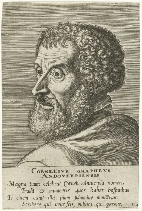 Framed Print : Portrait of Cornelius Grapheus (1482-1558), 1572