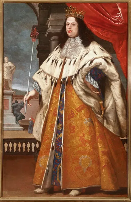 Framed Print : Portrait of Cosimo III de Medici (1642-1723), Grand Duke of Tuscany, 1676-1677. Creator: Franceschini, Baldassare, (Il Volterrano) (1611-1689) Framed Print : Portrait of Cosimo III de Medici (1642-1723), Grand Duke of Tuscany, 1676-1677. Creator: Franceschini, Baldassare, (Il Volterrano) (1611-1689)