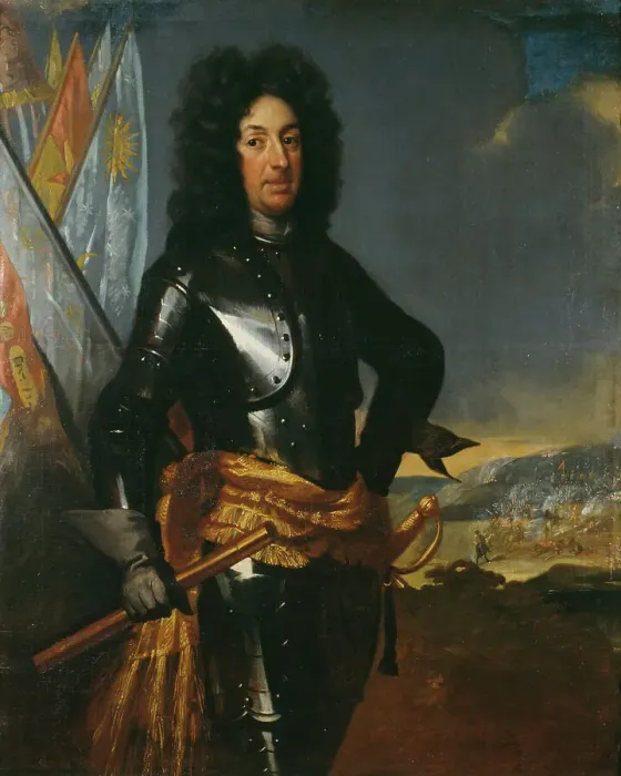 Framed Print : Portrait of Count Adam Ludvig Lewenhaupt (1659-1719)