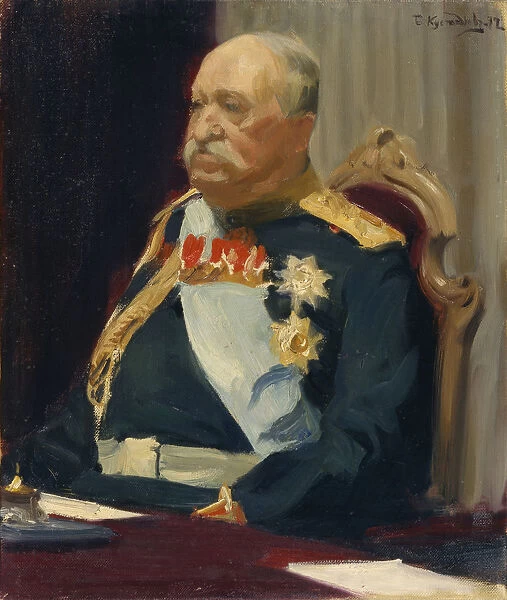 Portrait of Count Alexei Ignatyev, the Member of the State Council, Minister of the interior, 1902. Artist: Kustodiev, Boris Michaylovich (1878-1927)