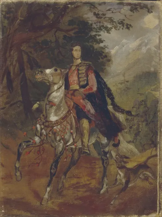 Framed Print : Portrait of Count Anatole Nikolaievich Demidov, 1st Prince of San Donato (1812-1870), c. 1831. Artist: Briullov, Karl Pavlovich (1799-1852) Framed Print : Portrait of Count Anatole Nikolaievich Demidov, 1st Prince of San Donato (1812-1870), c. 1831. Artist: Briullov, Karl Pavlovich (1799-1852)