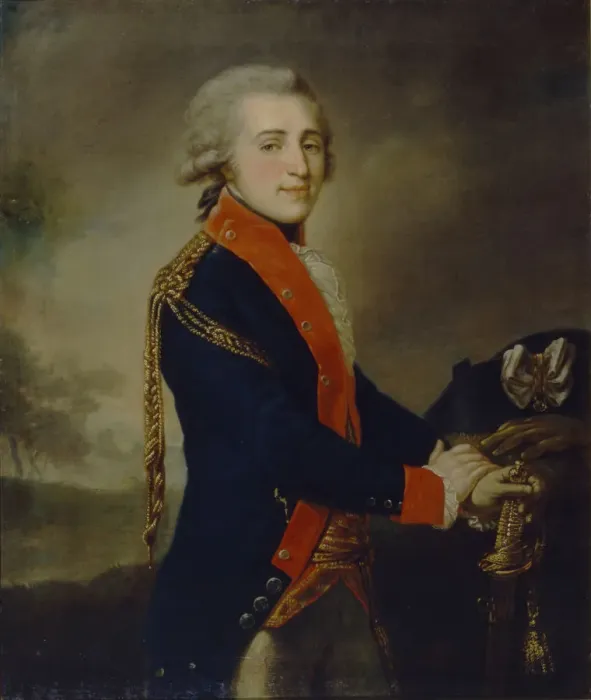 Framed Print : Portrait of Count Artemy Ivanovich Lazarev (1768-1791), 1790s. Artist: Lampi, Johann-Baptist von, the Elder (1751-1830) Framed Print : Portrait of Count Artemy Ivanovich Lazarev (1768-1791), 1790s. Artist: Lampi, Johann-Baptist von, the Elder (1751-1830)