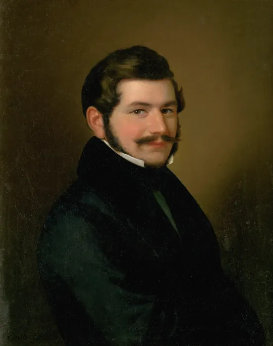Framed Print : Portrait of Count Barkoczy, 1850-1856. Creator: Johann Peter Krafft Framed Print : Portrait of Count Barkoczy, 1850-1856. Creator: Johann Peter Krafft