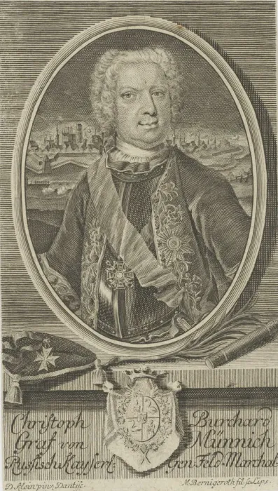 Framed Print : Portrait of Count Burkhard Christoph von Münnich (1683-1767), ca 1730. Creator: Bernigeroth Framed Print : Portrait of Count Burkhard Christoph von Münnich (1683-1767), ca 1730. Creator: Bernigeroth