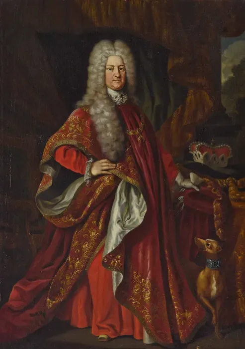 Framed Print : Portrait of Count Charles III Philip (1661-1742), Elector Palatine. Creator: Schlichten Framed Print : Portrait of Count Charles III Philip (1661-1742), Elector Palatine. Creator: Schlichten
