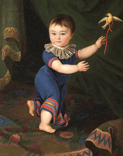 Portrait of Count Dmitri Nikolayevich Sheremetev (1803-1871) as child, 1805. Creator: Cherkasov