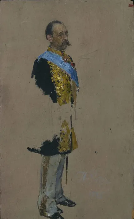 Framed Print : Portrait of Count Dmitry Andreyevich Tolstoy (1823-1889), 1885. Artist: Repin, Ilya Yefimovich (1844-1930) Framed Print : Portrait of Count Dmitry Andreyevich Tolstoy (1823-1889), 1885. Artist: Repin, Ilya Yefimovich (1844-1930)