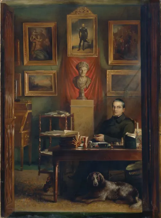 Framed Print : Portrait of Count Dmitry Petrovich Buturlin (1790-1849), 1851. Artist: Zelensky, Arnold Abramovich (1812-?) Framed Print : Portrait of Count Dmitry Petrovich Buturlin (1790-1849), 1851. Artist: Zelensky, Arnold Abramovich (1812-?)