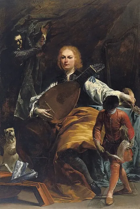 Framed Print : Portrait of Count Fulvio Grati, 1720. Creator: Giuseppe Maria Crespi Framed Print : Portrait of Count Fulvio Grati, 1720. Creator: Giuseppe Maria Crespi