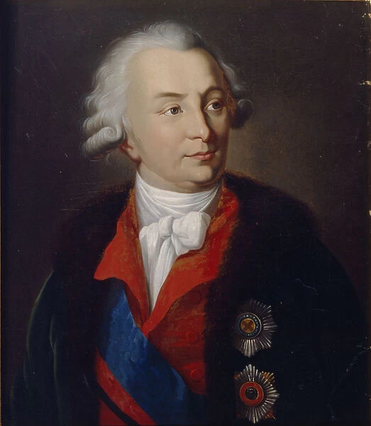 Portrait of the Count Ivan Ivanovich Shuvalov (1727-1797), 1810. Artist: Alkin (Spartansky), P.A. (active Early 19th cen.)