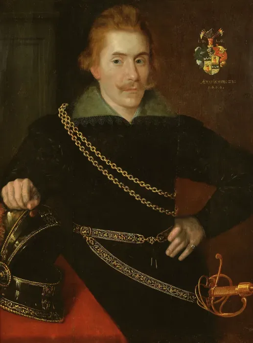 Framed Print : Portrait of count Jacob de la Gardie, 1606. Creator: Unknown Framed Print : Portrait of count Jacob de la Gardie, 1606. Creator: Unknown