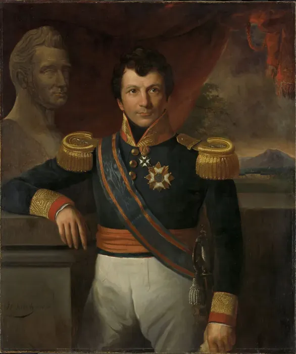 Framed Print : Portrait of Count Johannes van den Bosch (1780-1844), 1836. Creator: Saleh, Raden (1811-1880) Framed Print : Portrait of Count Johannes van den Bosch (1780-1844), 1836. Creator: Saleh, Raden (1811-1880)
