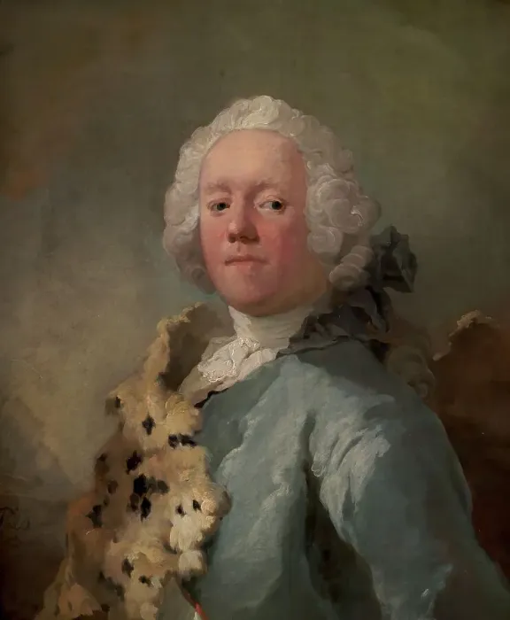 Framed Print : Portrait of Count Jorgen Scheel, 1748-1751. Creator: Carl Gustaf Pilo Framed Print : Portrait of Count Jorgen Scheel, 1748-1751. Creator: Carl Gustaf Pilo