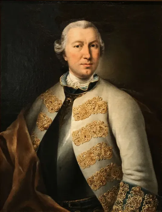 Framed Print : Portrait of Count Karl von Sievers (1710-1774), 1755. Creator: Pfandzelt, Lucas Conrad (1716-1786) Framed Print : Portrait of Count Karl von Sievers (1710-1774), 1755. Creator: Pfandzelt, Lucas Conrad (1716-1786)