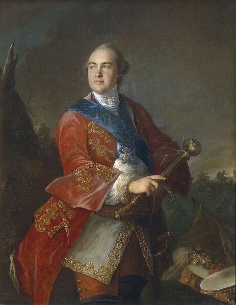 Portrait of Count Kirill Razumovsky (1728-1803), the last Hetman of Ukraine, 1758. Artist: Tocque, Louis (1696-1772)