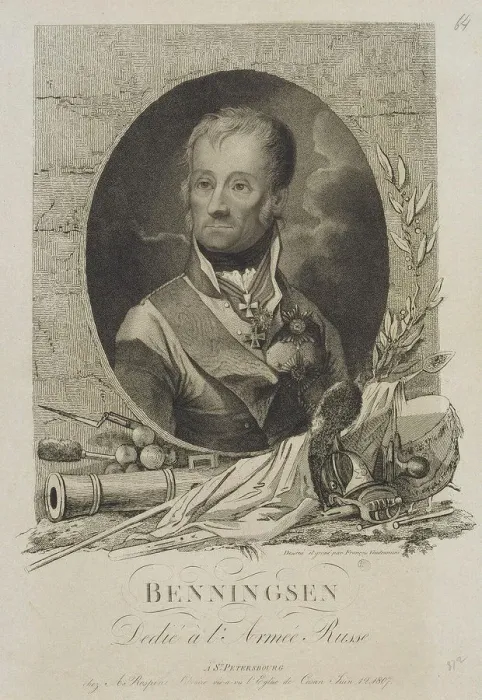 Framed Print : Portrait of Count Levin (Leonty) August Theophil von Bennigsen (1745-1826), 1807. Artist: Vendramini, Francesco (1780-1856) Framed Print : Portrait of Count Levin (Leonty) August Theophil von Bennigsen (1745-1826), 1807. Artist: Vendramini, Francesco (1780-1856)