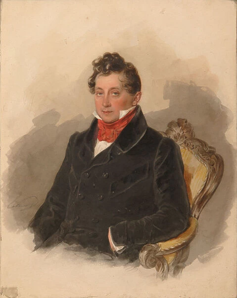 Portrait of Count Matvey Yuryevich Vilyegorsky (1794-1866), 1840s. Artist: Sokolov, Pyotr Fyodorovich (1791-1848)