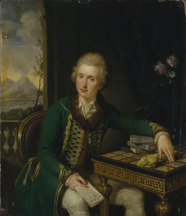 Framed Print : Portrait of Count Michael Johann von der Borch (1751-1810). Artist: Guttenbrunn, Ludwig (1750-1819) Framed Print : Portrait of Count Michael Johann von der Borch (1751-1810). Artist: Guttenbrunn, Ludwig (1750-1819)