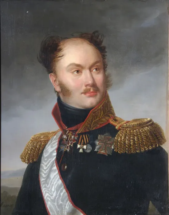 Framed Print : Portrait of Count Mikhail Fyodorovich Orlov (1788-1842), ca 1818. Artist: Riesener, Henri-Francoiss (1767-1828) Framed Print : Portrait of Count Mikhail Fyodorovich Orlov (1788-1842), ca 1818. Artist: Riesener, Henri-Francoiss (1767-1828)